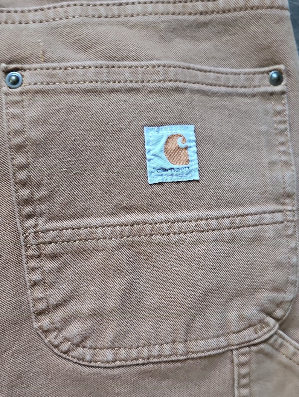Carhartt Womens Tan Canvas Utility Cargo Pants - Picture 4 of 7
